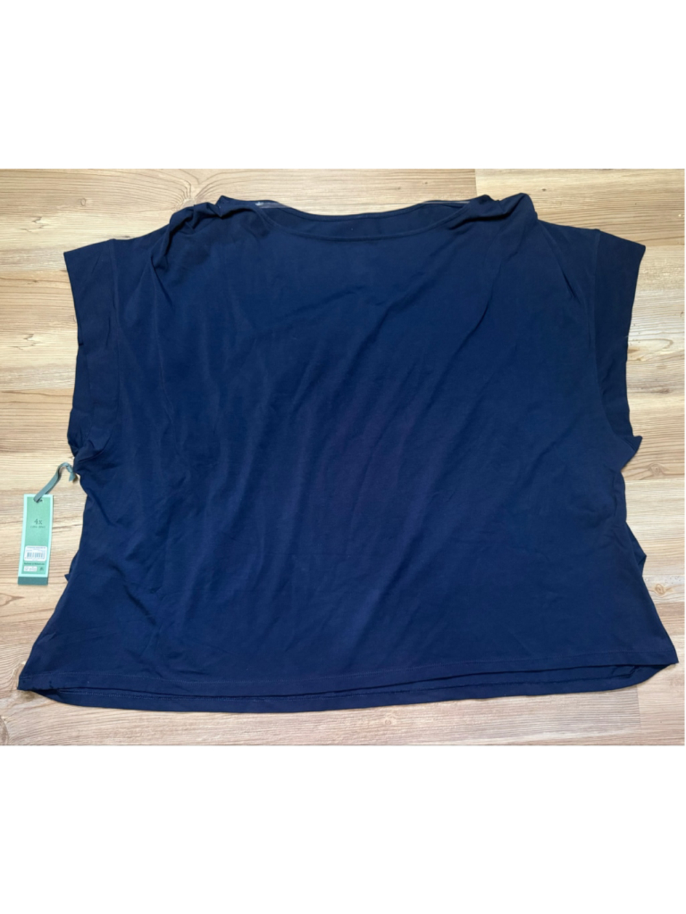Women's Terra & Sky Navy Short Sleeve Tee, Size 4X - Picture 2 of 10